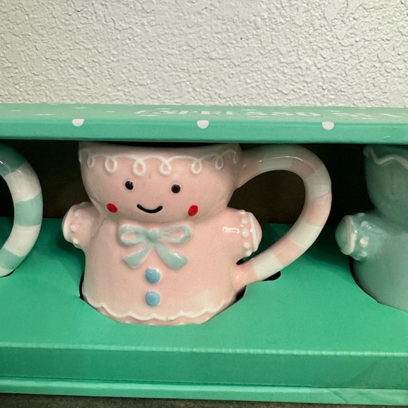 Lang espresso Ginger Bread Pastel Colors cups set of 4 Hand Painted - Picture 7 of 9